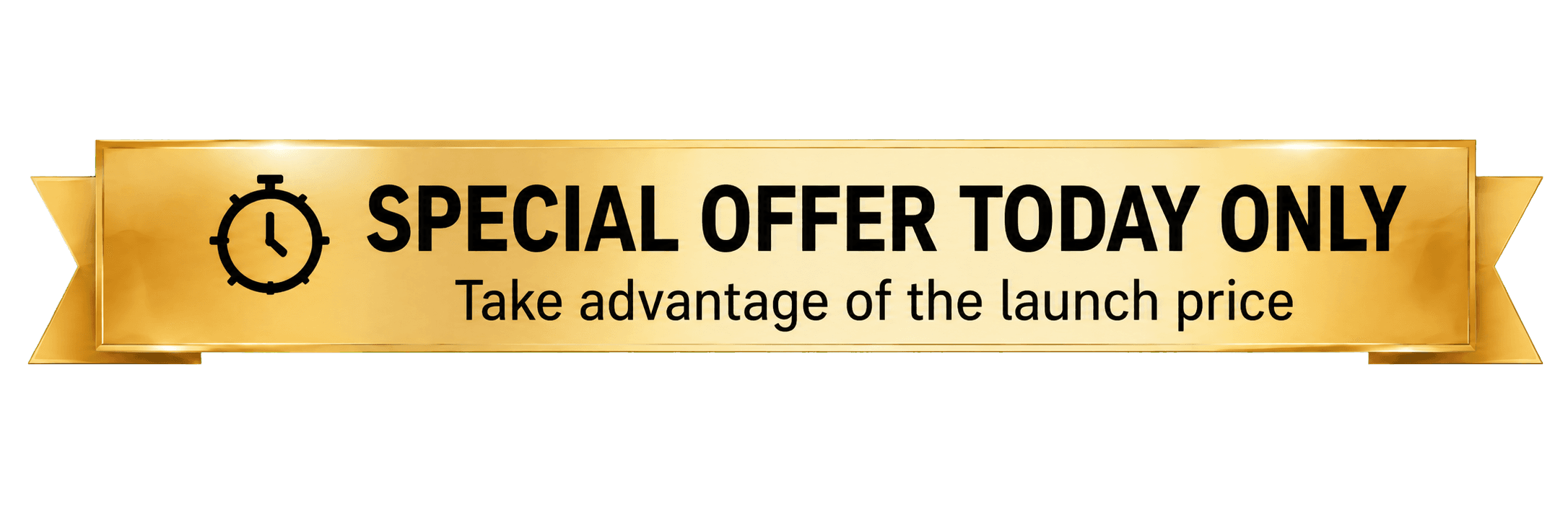 Special offer today only — Get the launch price